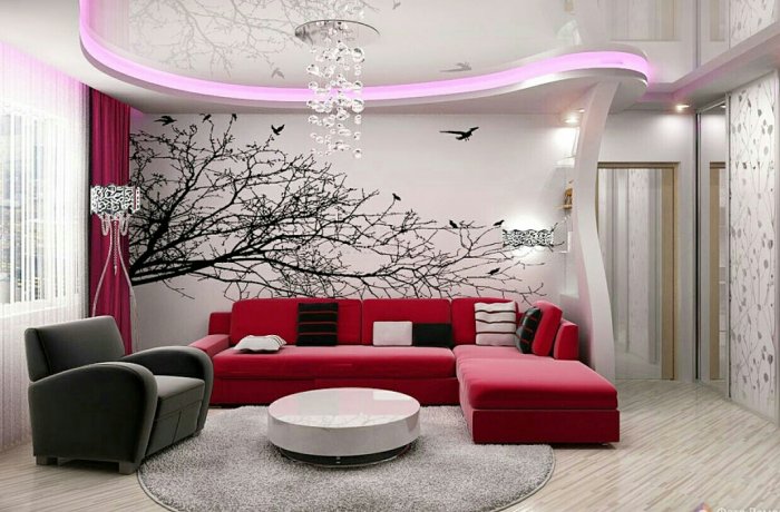 Красивый мремонт в зале