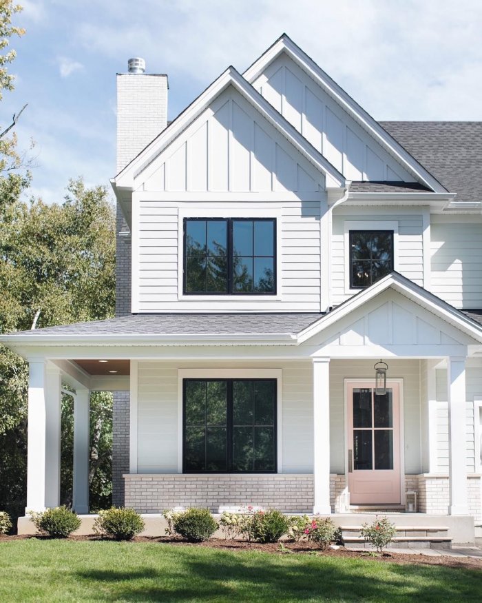 Фасады домов в американском стиле