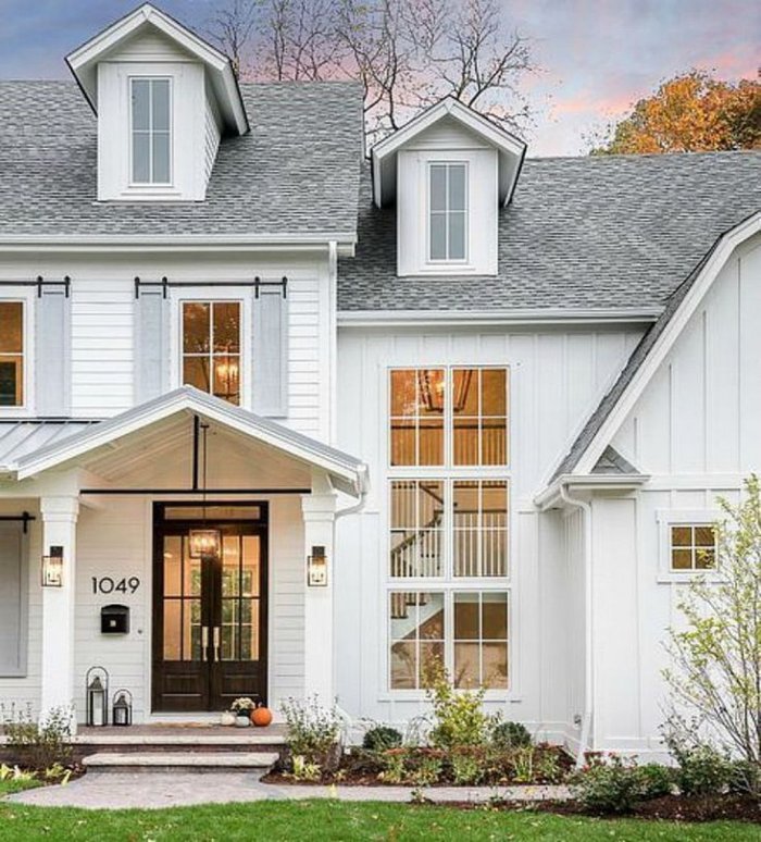 Фасады домов в американском стиле