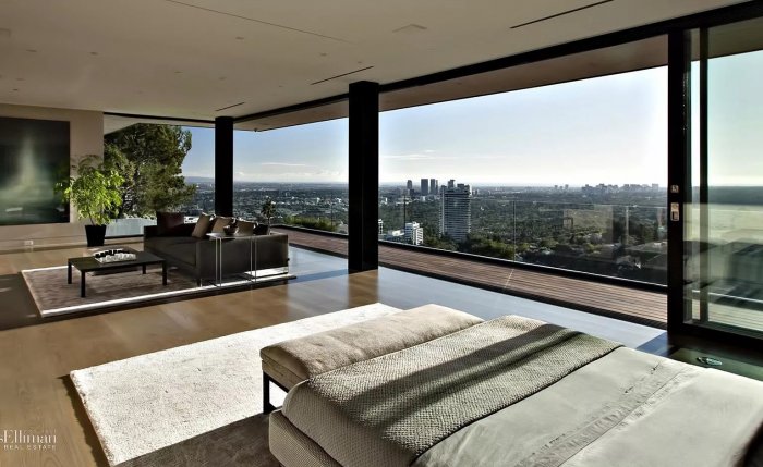 Пентхаус с видом на Лос-Анджелес