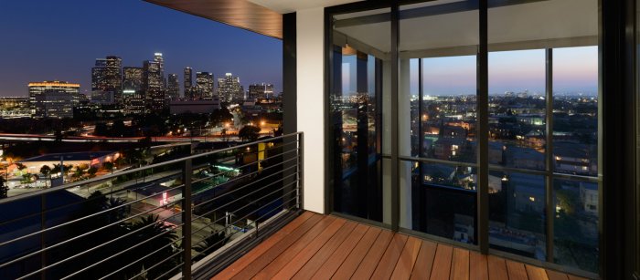 Лос Анджелес Даунтаун вид с пентхауса