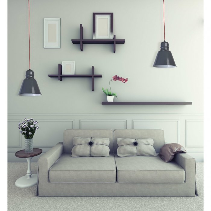 Полочки на стену в гостиную