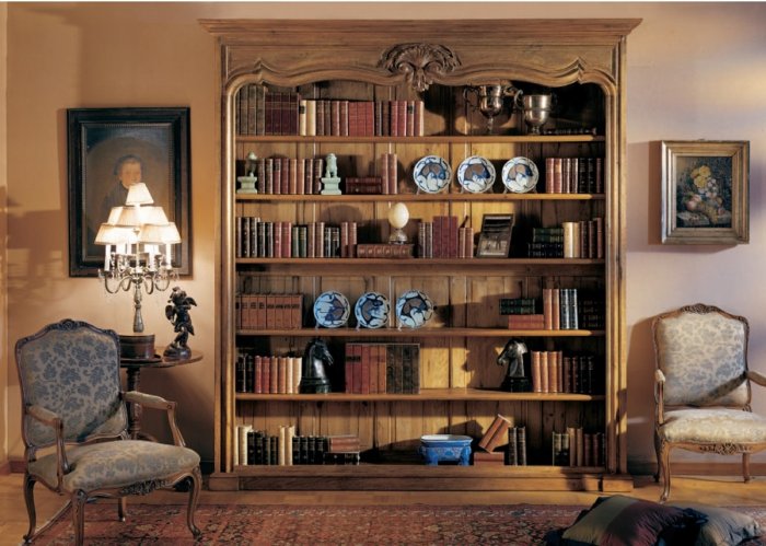 Книжные стеллажи под старину
