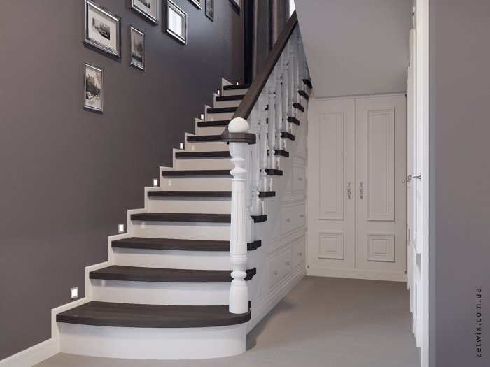Лестница в стиле Неоклассика