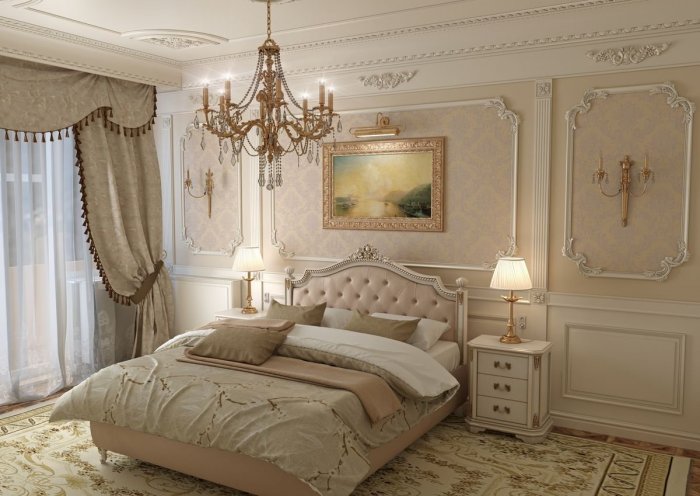 Спальня в классическом стиле