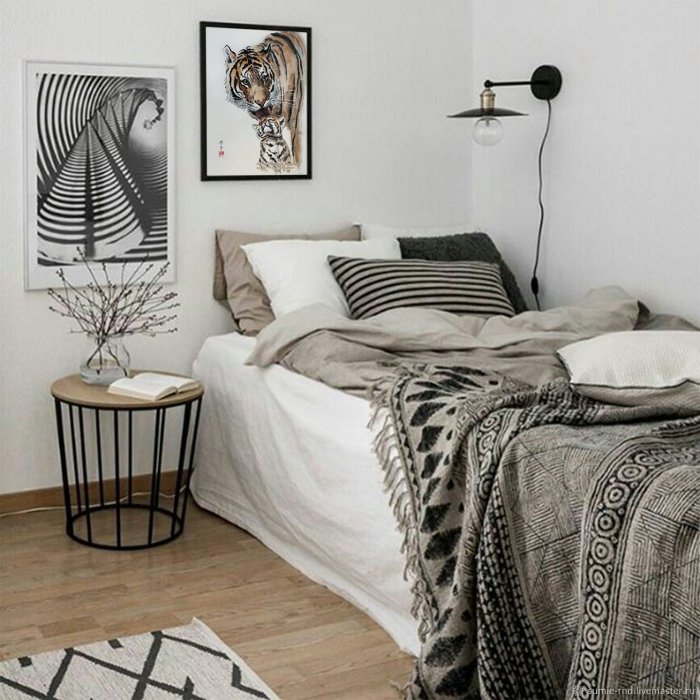 Спальня в стиле Сканди