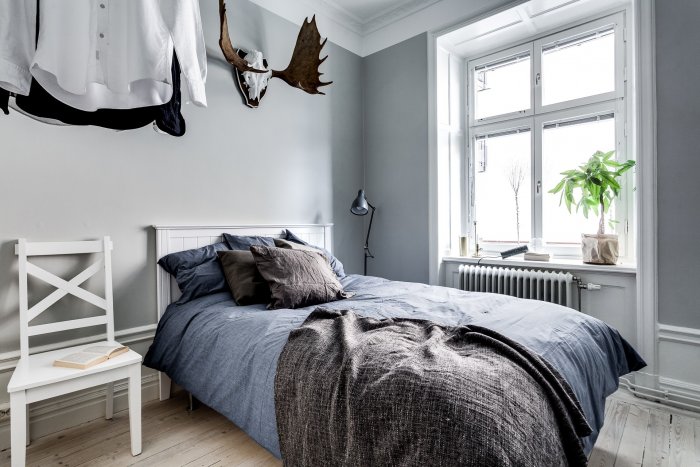 Сканди спальня