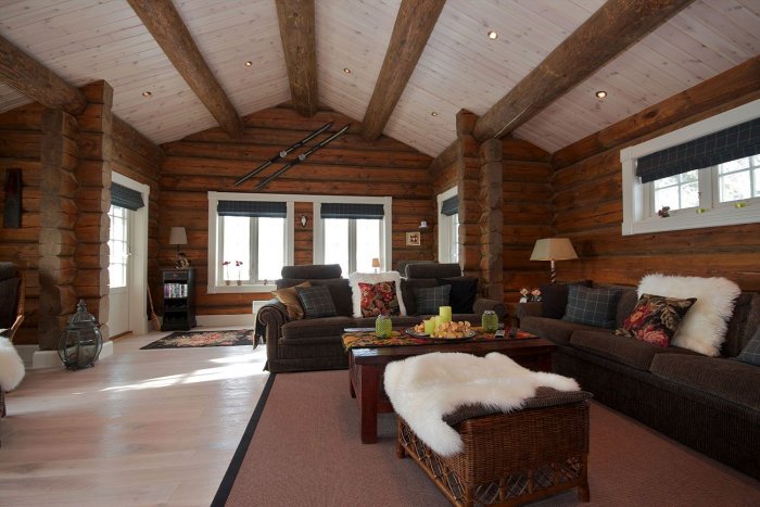 Норвежский деревянный дом интерьер