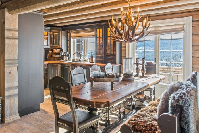 Одноэтажный дом в стиле Шале интерьер