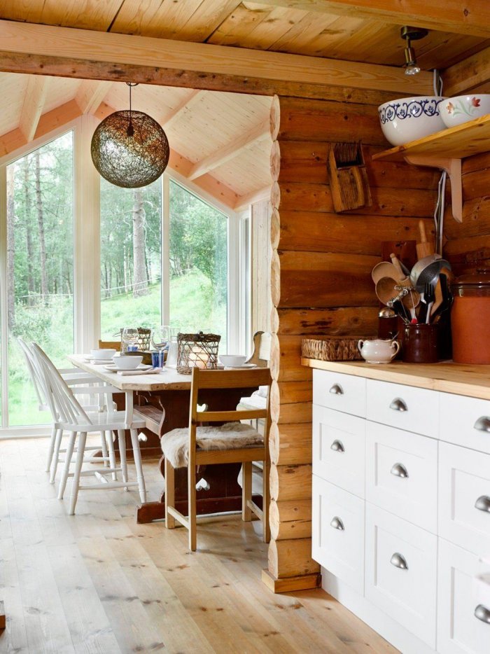 Норвежский деревенский дом интерьер