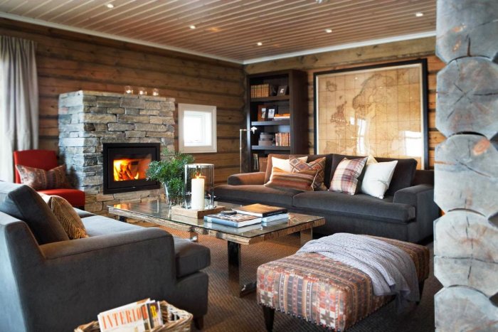 Спальня в норвежском стиле