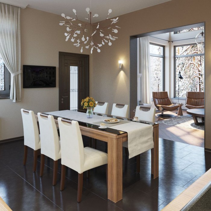 Гостиная столовая