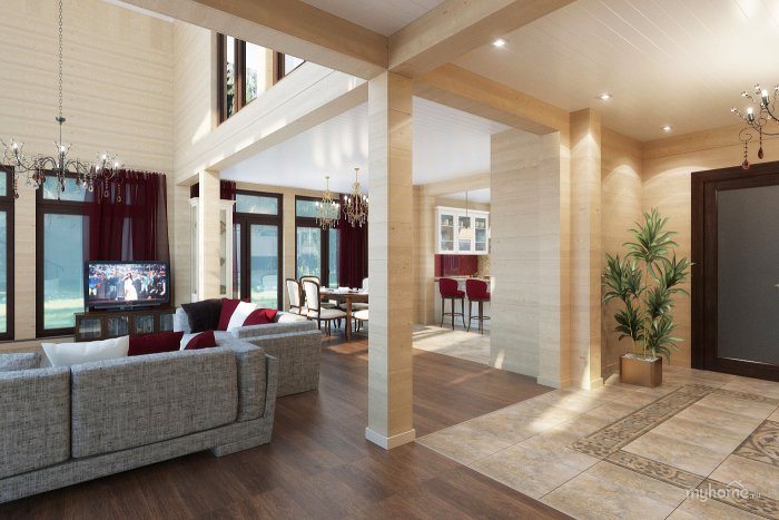 Второй свет в доме кухня гостинная