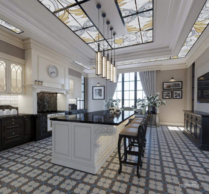 Кухня гостиная второй свет