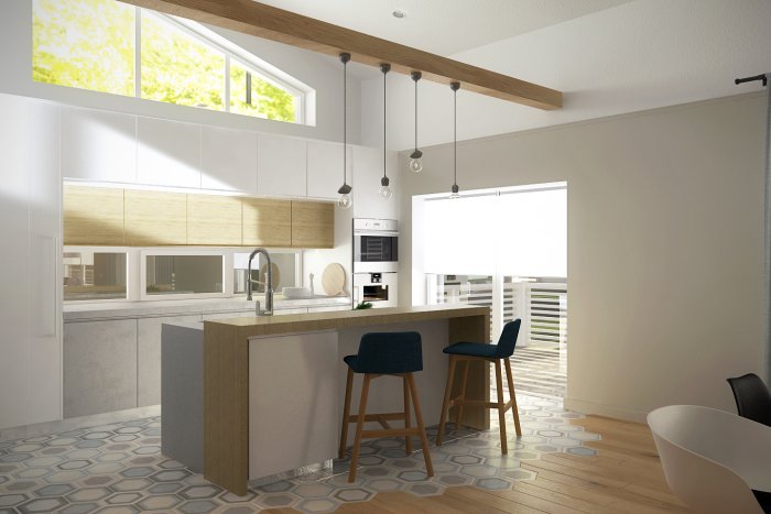 Кухня гостиная со вторым светом 18 кв