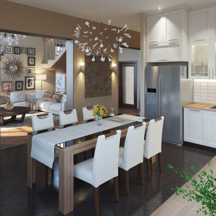 Гостиная столовая