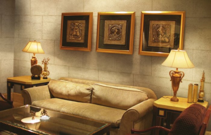 Декоративная штукатурка для внутренней отделки стен Травертино