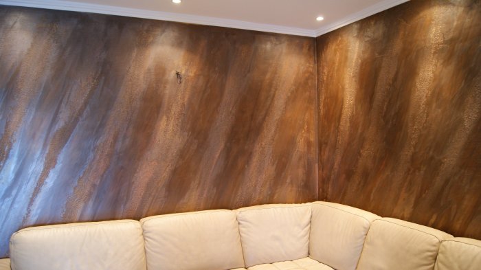 Венецианская штукатурка под дерево