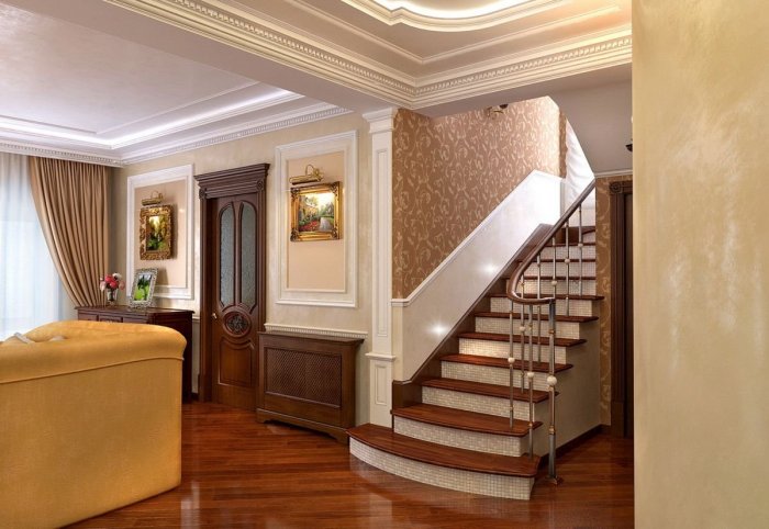 Внутренний интерьер коттеджей