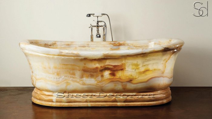 Санузел из натурального камня Оникс