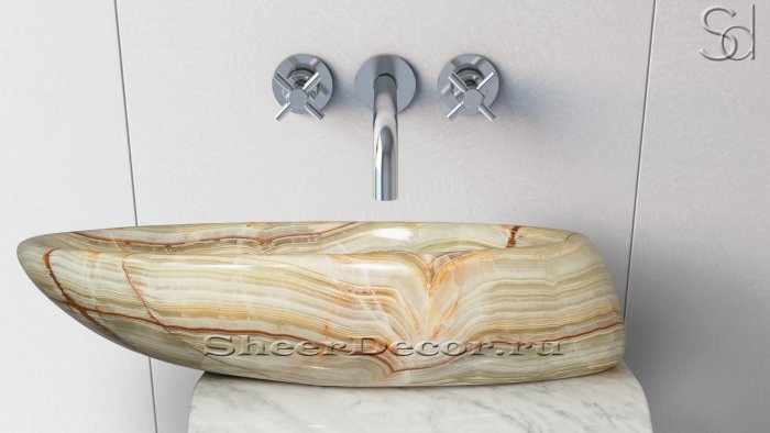 Овальная раковина Оникс