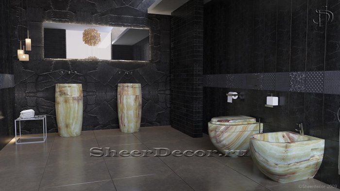 Ванна из оникса