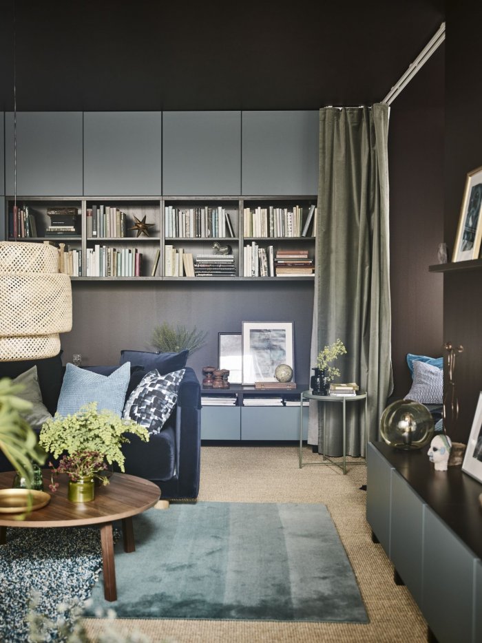 Интерьер гостиной икеа ведоу