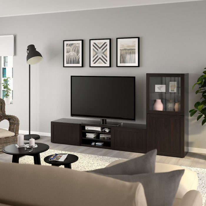 Мебель икеа БЕСТО темная