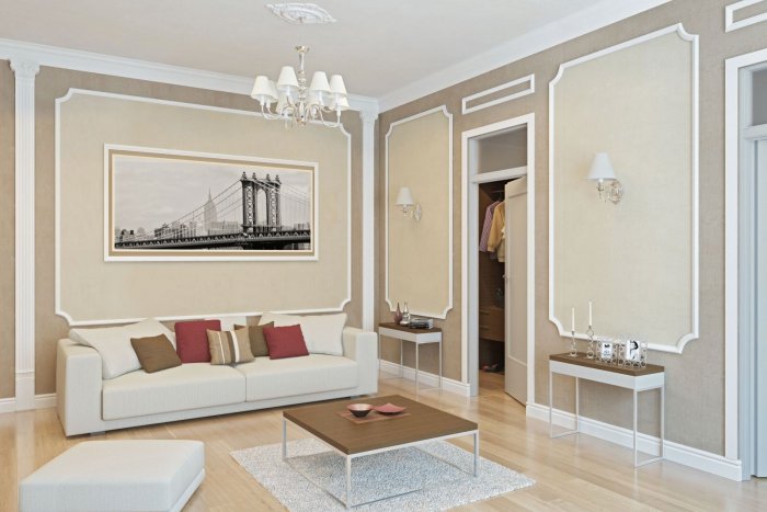 Декоративные молдинги в интерьере