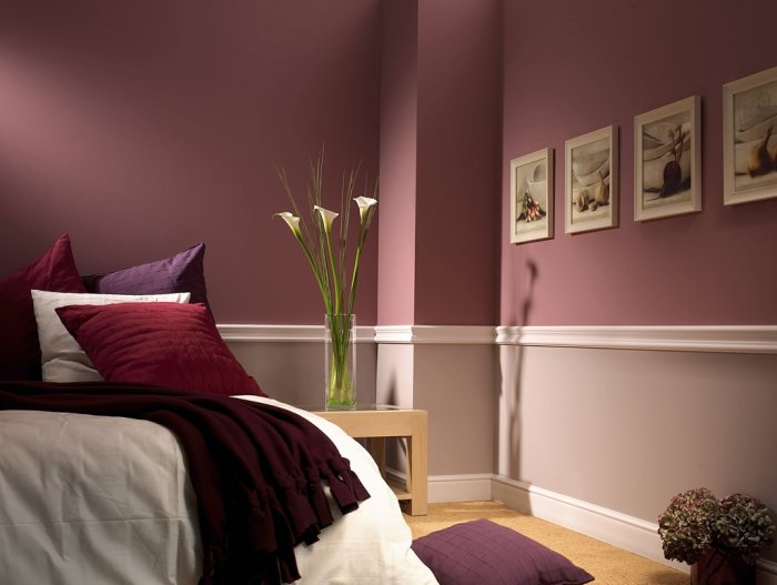 Покраска стен в интерьере