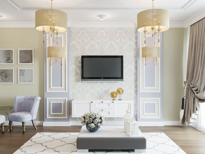 Молдинги в современном интерьере