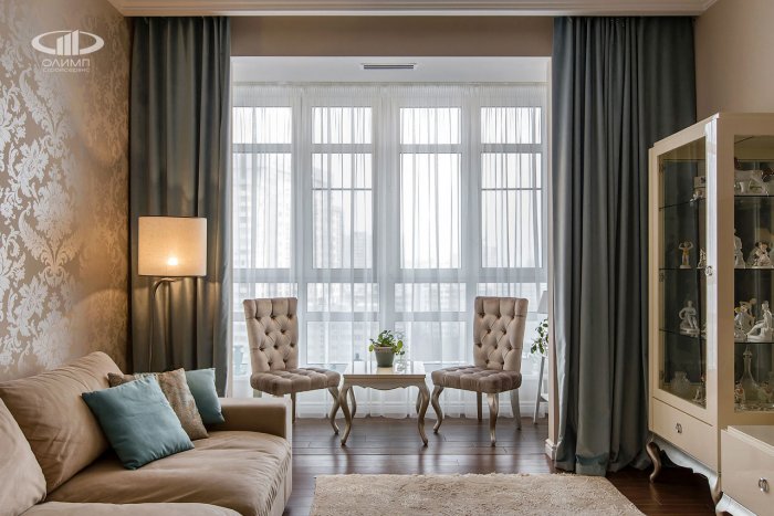 Шторы в неоклассическом стиле