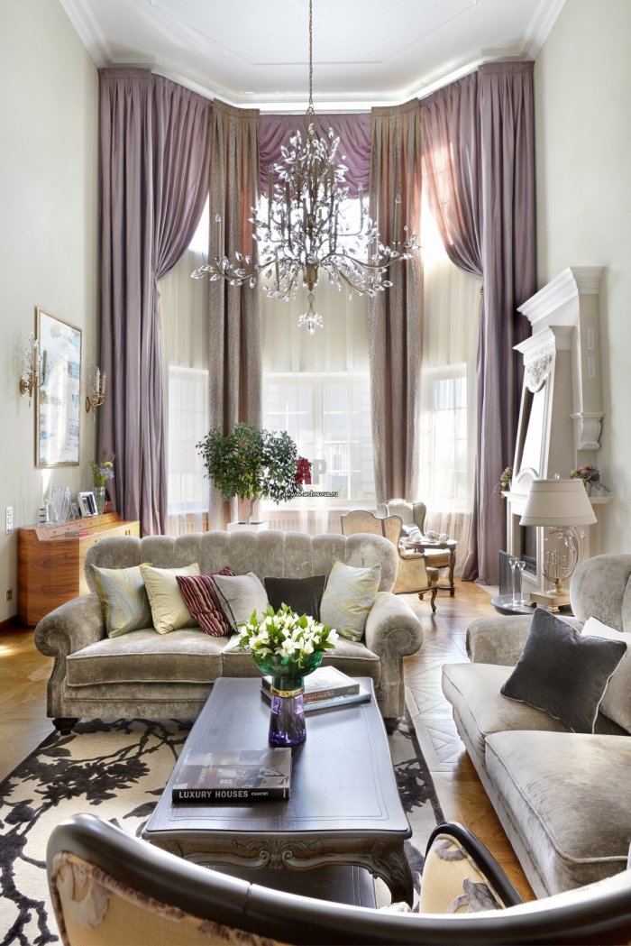 Шторы в стиле Неоклассика гостиная