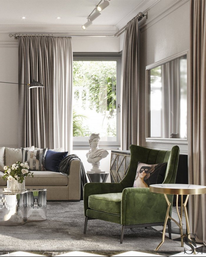 Шторы Неоклассика в гостиную