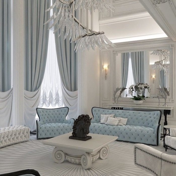 Шторы Неоклассика в интерьере
