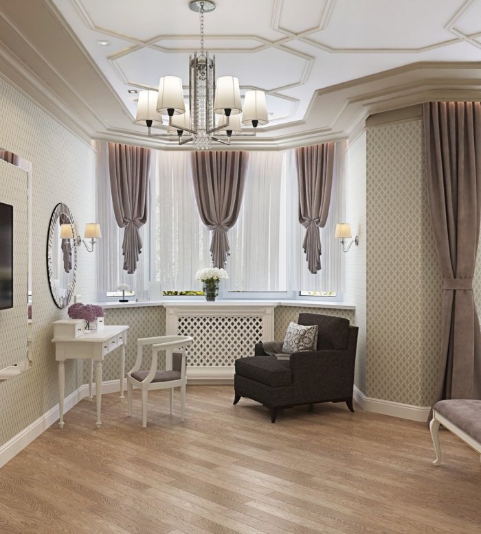 Шторы в неоклассическом стиле