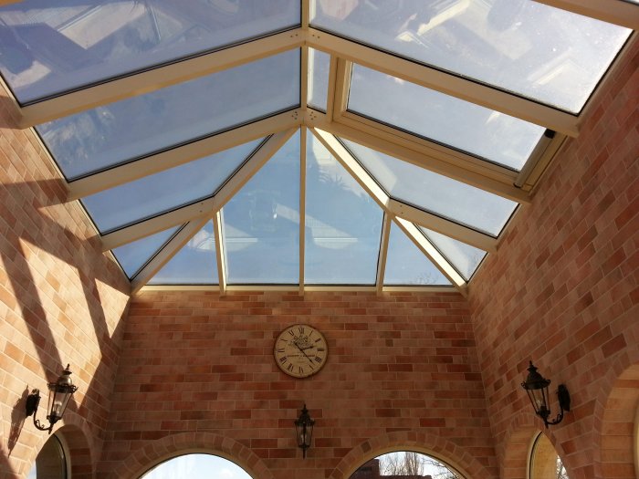 Остекление крыши дома