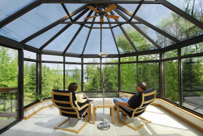 Зимний сад из алюминиевого профиля