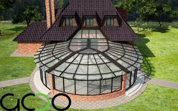 Круглая крыша