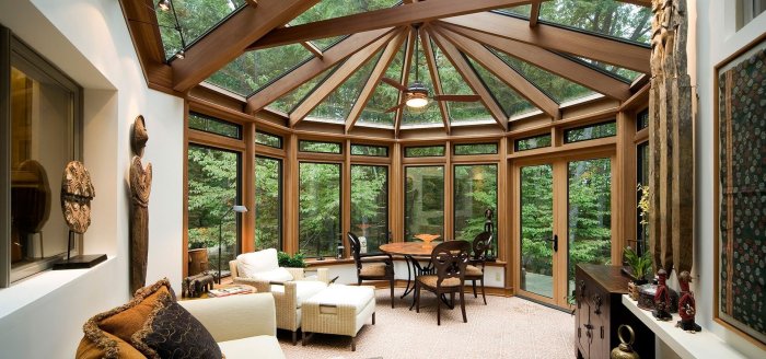 Веранда зимний сад
