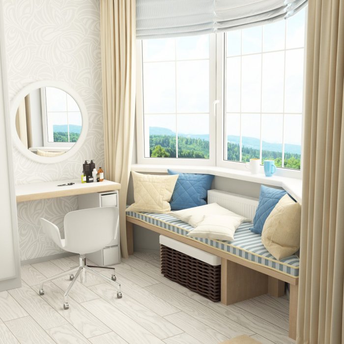 Подоконник для сидения