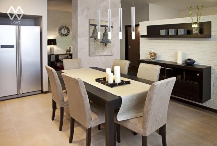 Обеденная зона в нише