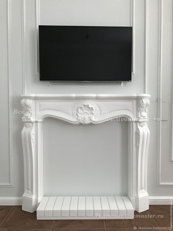 Каминный портал (фальш-камин) из гипса КМР-100