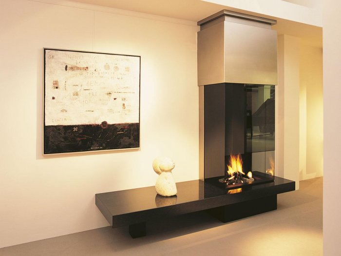 Островной стеклянный камин Boley