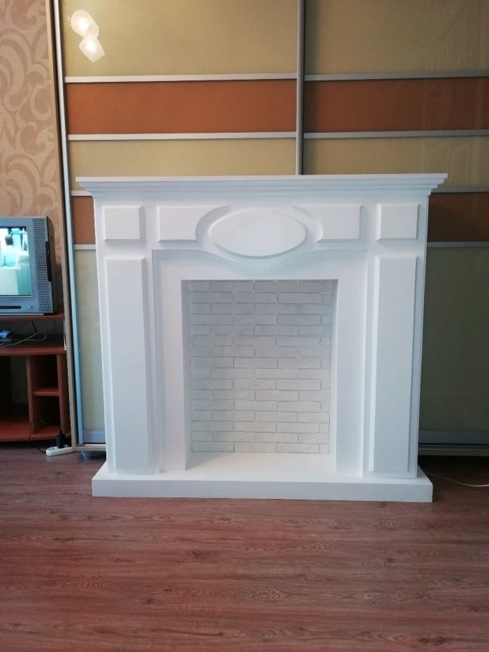 Декоративный камин из гипсокартона