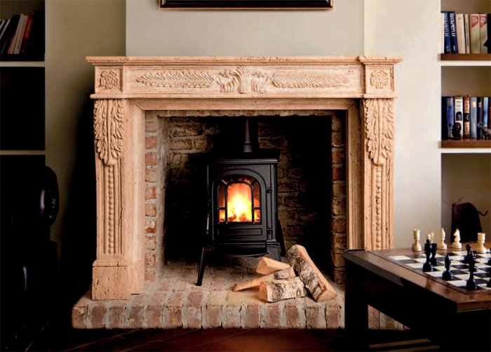 Дровяная печь-камин Fireplace Akropolis