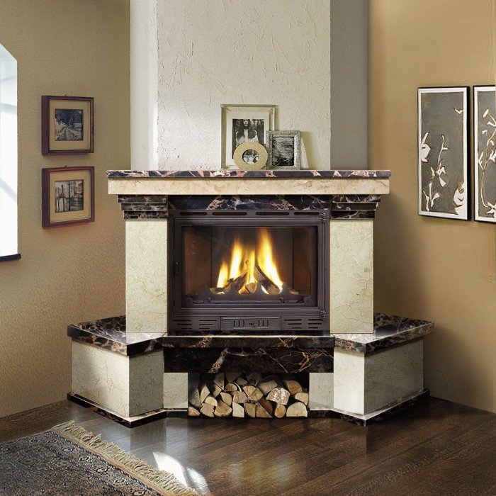 Облицовка экокамина Камилла LD пристенная