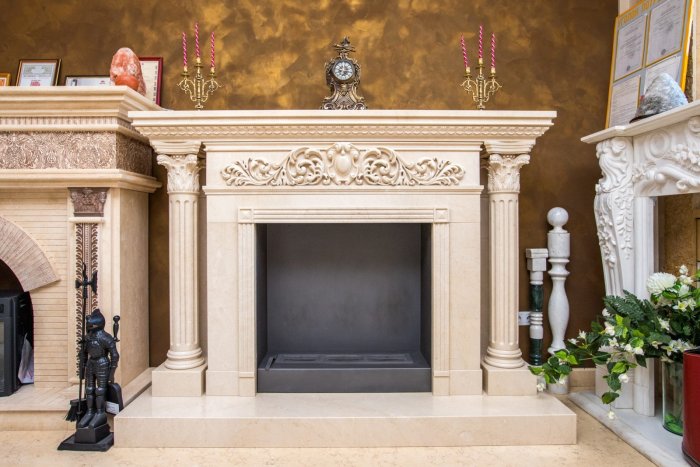 Мраморный камин Mediterranea