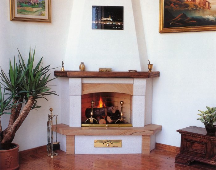 Портал для углового камина в стиле Модерн своими руками