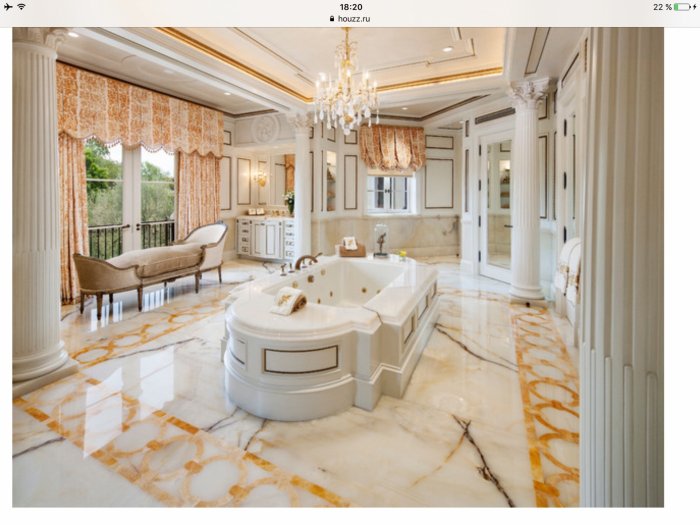 Ванные в стиле рококо